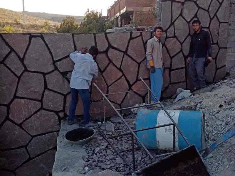 اجرای سنگ بدنه ودیوار