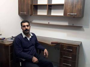 میز تحریر منحنی ال