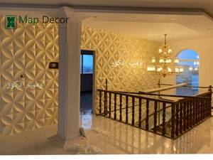 دیوار پوش طرح برگ در رشت