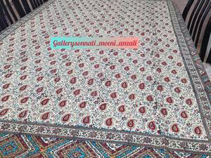 رومیزی سنتی قلمکار اعلا و صادراتی  غذاخوری شش نفره