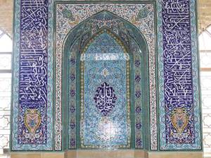 طراحی اجرای نما سنتی گلدسته گنبد در قم