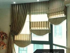 طراحی اجرا پرده رومن بصورت برقی