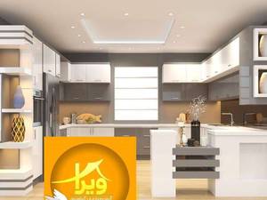 طراحی و اجرای کابینت با متریال چوب و یراق در اهواز