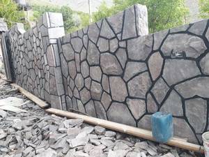 اجرای محوطه سازی با سنگ مالون
