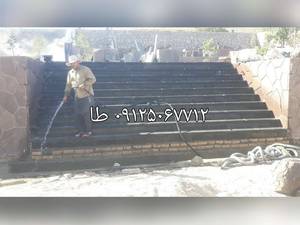 اجرای سنگ لاشه کف ودیواری سنگ لاشه آبنما سنگ