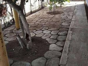 شابلون طرح سنگی برای باغچه