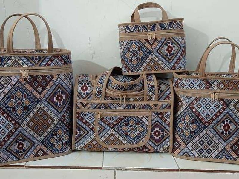 ست جافلاکسی ۴تیکه جاجیم جاکارد