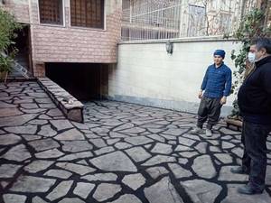 ديوار کشی کف سنگ لاشه ورقه ای