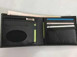 کیف پول جیبی چرم طبیعی مشکی