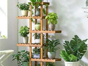 استند گل چوبی