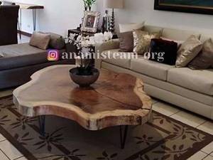 میز جلو مبلی به سبک روستیک در مازندران