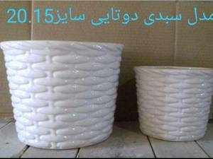 گلدان مدل سبدی دوتایی در همدان