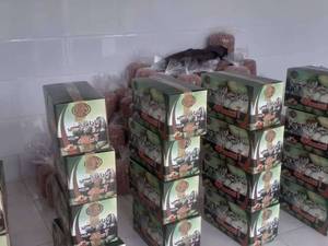 پاکت بادام برشته برای بارگیری در گیلان