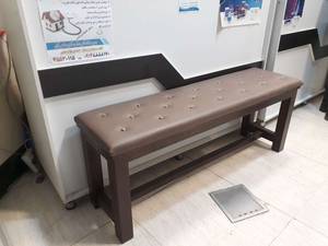 نیمکت روکش چرم در صنایع چوبی و دستی قاسملویان