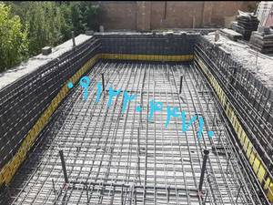 اجرای آرماتوبندی  استخر آبسرد در دماوند