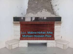 شومینه هیزمی با کوره و دریچه خروجی صنعتی  در گلستان
