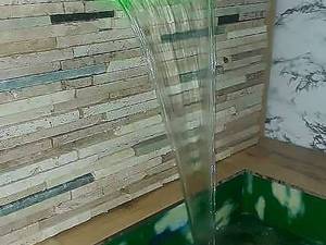 نصب آبنما استخری شفاف در اردبیل
