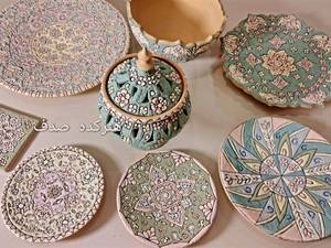 آموزش میناکاری روی سفال در رشت