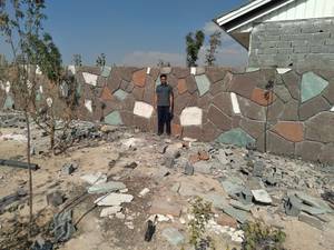 سنگ چینی دیوار باغ باسنگ ورقه ای
