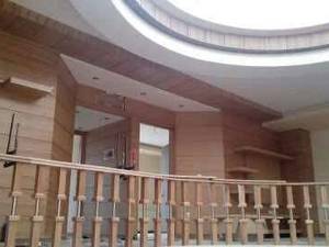 دیوار کوب و نرده تمام چوب در قشم