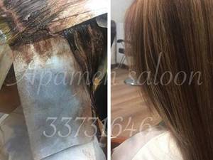 رنگ و لایت موهای بلند