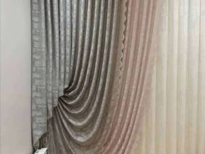 نصب پرده راشل پتینه مدل دکور ریزشی در تهران