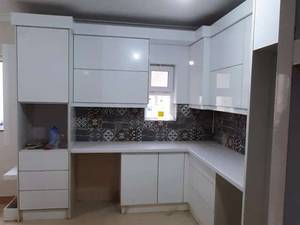 کابینت آشپزخانه سفید طوسی