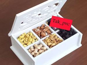 ظرف تی بگ ۶ خانه چوبی