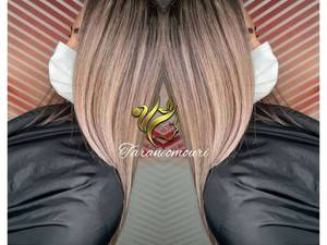 هایلایت آمبره ترکیب بژ رویال و مرواریددرنوشهر