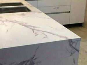 اجرا  و طراحی  صفحه کابینت با سنگ مارمونایت در تهران