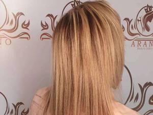 تمام دکلره زیبا و کنتراست ریشه