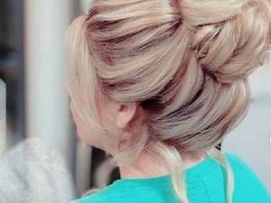 رنگ و لایت و شنیون زیبا از تیم حرفه ای