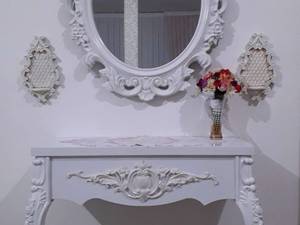 کنسول آینه و شمعدان