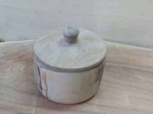 قندان خراطی شده با  چوب گردو