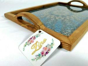 سینی چوبی طرح دار زینو