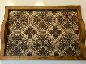 سینی چوبی طرح دار زینو
