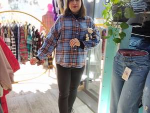 بلوز چهارخونه عروسکی در رشت