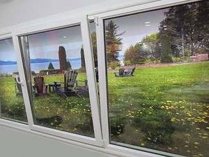 پنجره دوحالته upvc در ابعاد بزرگ