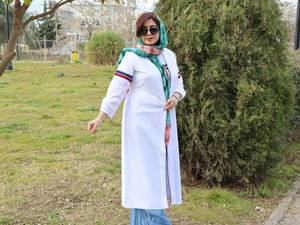 مانتو الیاف گلدوزی شده در رشت