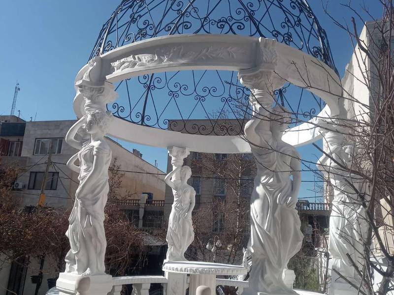 آلاچیق رومی جنس بتن و فایبر گلاس در البرز