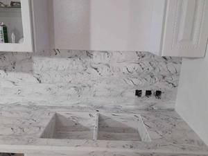اجرای صفحه سینک کورین رگه دار در گیلان
