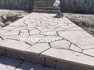اجرای سنگ مالون سنگ کوهی