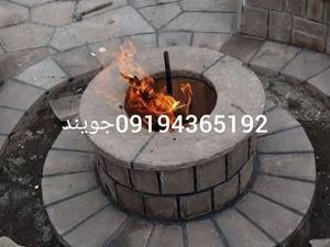 اجرای آتشکده نشیمن با سنگ ورقه ای در تهران