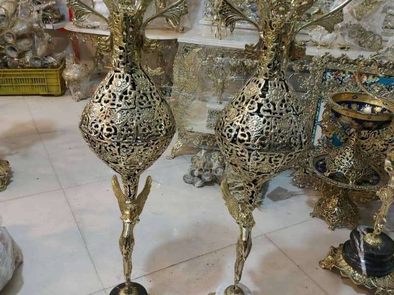 گلدان طرح فرشته پایه سنگی