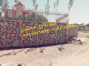 اجرای سنگ لاشه  ورقه ای