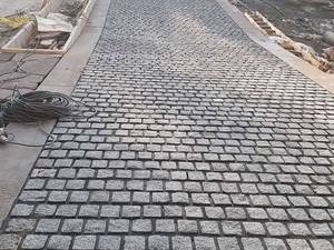 اجرای کف کوبیک برای محوطه سازی دماوند ورقه ای