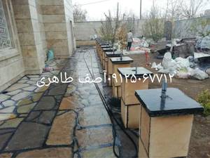 نصب سنگ مالون کف سنگ لاشه ستون پله دردماوند