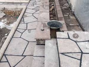 اجرای سنگ ورقه ای کف  و محوطه سازی در تهران