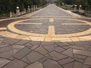 اجرای سنگ مالون  کف چکشی در دماوند