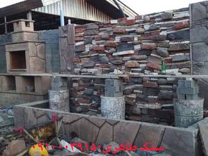 اجرای آبنمای سنگ ورقه ای دماوند